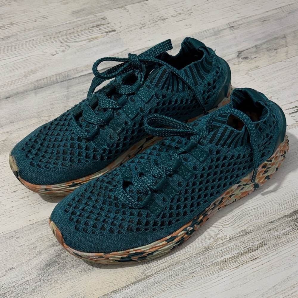 NOBULL Teal Wild Knit Runner Women's Sneakers Size 6.5 - Picture 2 of 11